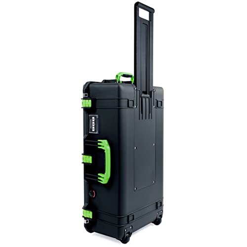 Black Pelican 1615 Case with Lime Green Handles