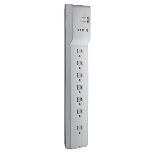 Belkin Power Strip with Surge Protector - Compact and Reliable