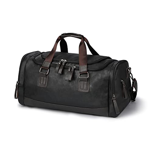 20" Vegan Leather Travel Duffel Bag