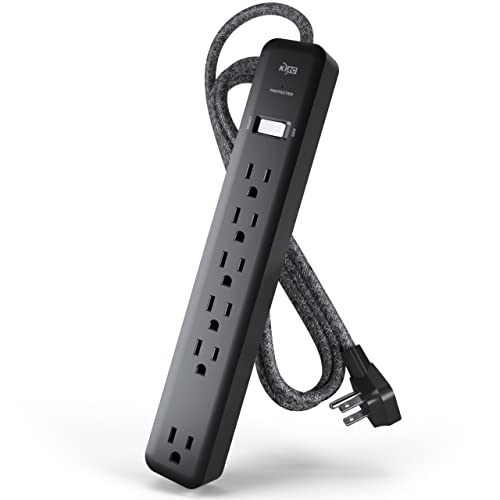 KMC 6-Outlet Surge Protector Power Strip