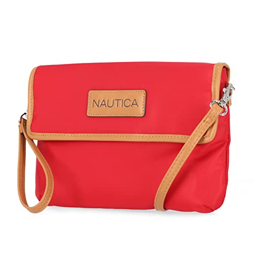 Nautica Womens RFID Blocking Mini Crossbody Wallet