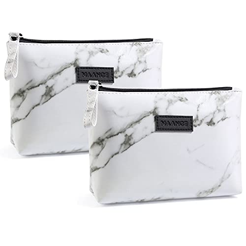 Women's Cosmetic Bags Set - Marble Design