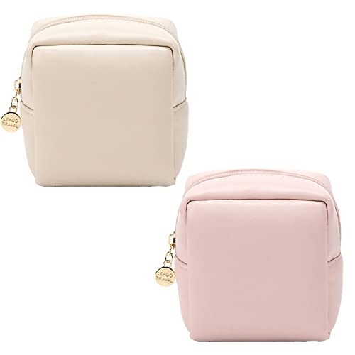 HIQUAY 2 Pcs Cute Mini Makeup Bag Pouch