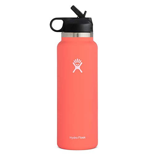 Hydro Flask Water Bottle - Wide Mouth Straw Lid