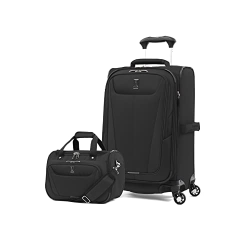 Travelpro Maxlite 5 Softside 2pc Set Carry-on Luggage with Spinner Wheels, Lightweight Suitcase