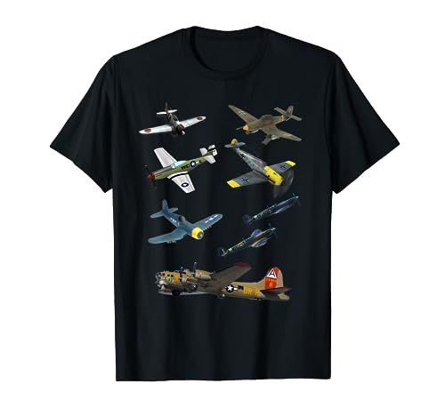 WW2 Planes Warbirds T-Shirt