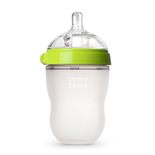 Comotomo Baby Bottle, Green, 8 Oz