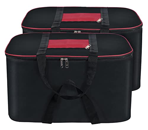 Storite 2 Pack Nylon Underbed Storage Bag with Zipper Closure
