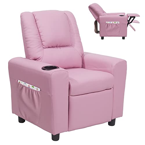 Kids Recliner Chair with Cup Holder