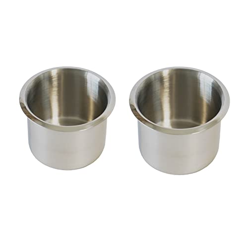 SEETOOOGAMES Stainless Steel Cup Holder Inserts (Set of 2)