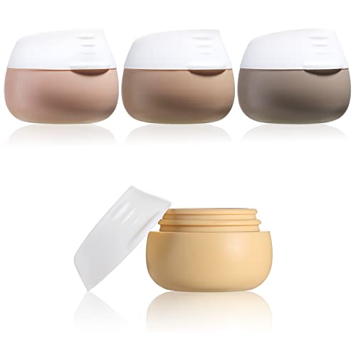 Gemice Silicone Cream Jars - Travel Size Containers for Toiletries