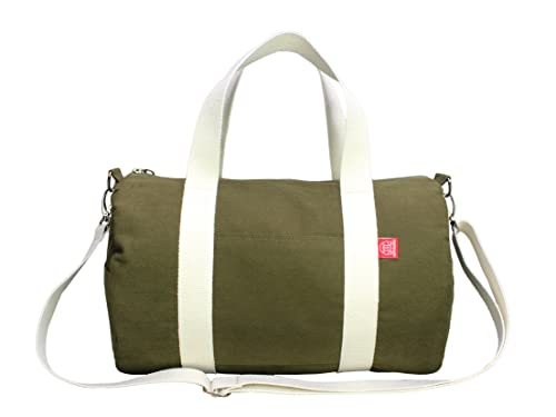 Green Canvas Duffel Bag