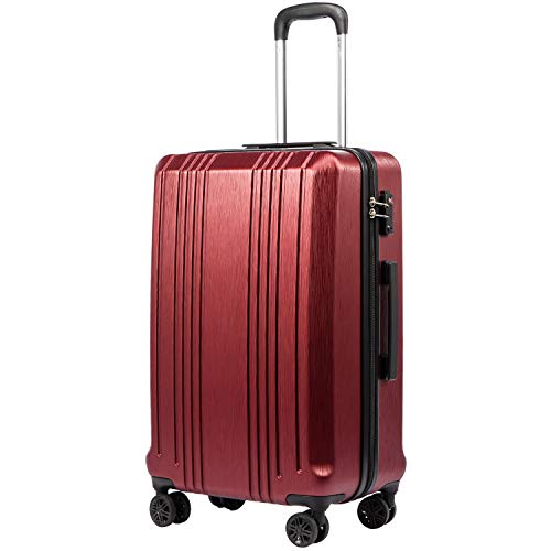 Coolife Luggage Suitcase PC+ABS with TSA Lock Spinner Carry on