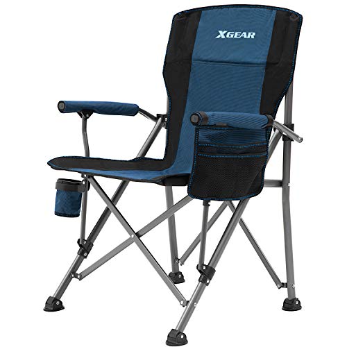 Heavy Duty Camping Chair with High Back and Cup Holder
