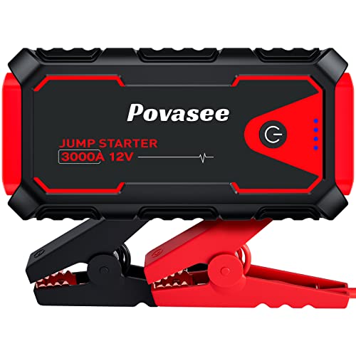 Povasee Jump Starter 3000A Peak Jump Starter Battery Pack