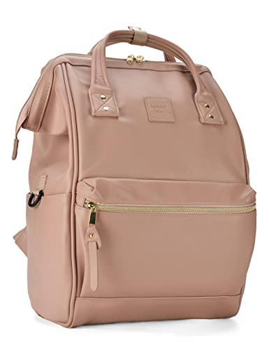 Kah&Kee Leather Backpack Diaper Bag Laptop Travel Bag