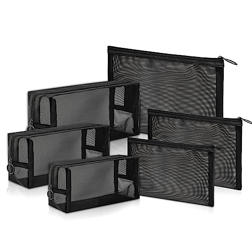 Unoutur Mesh Pouch - Travel Makeup Organizer with Zipper