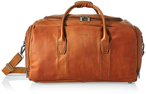 Kenneth Cole Reaction Duff Guy Colombian Leather Travel Duffel Bag