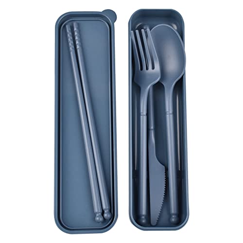 Portable Camping Utensil Set - Dark Blue