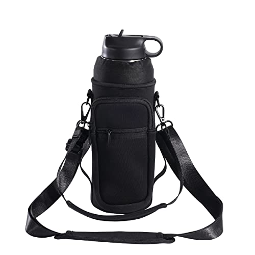 Sunkey Water Bottle Carrier Bag with Strap and Pouch