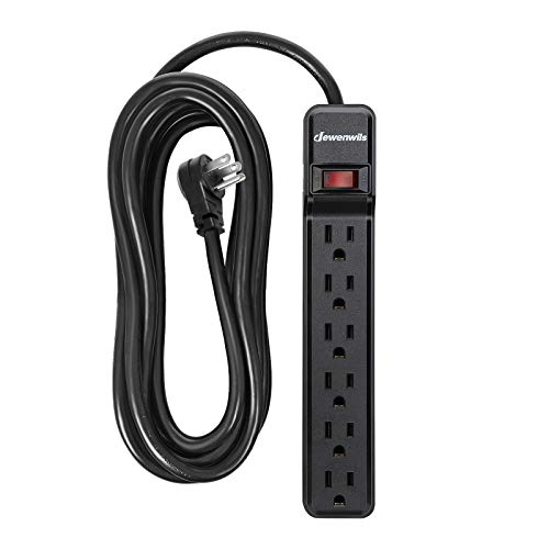 6-Outlet Power Strip Surge Protector with Long Extension Cord