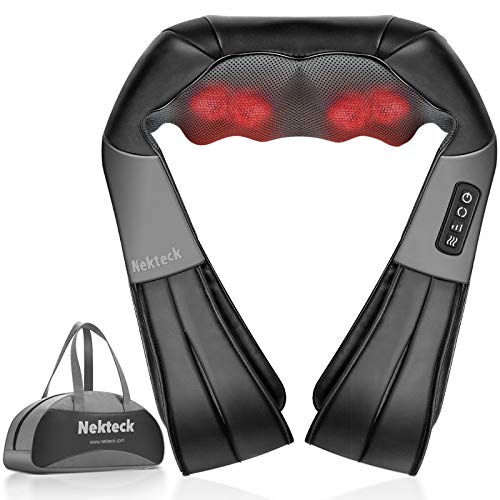 KNQZE Neck Massager with Heat, Cordless Deep Tissue 4D Expert