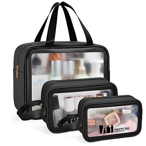 MAANGE Translucent Waterproof Toiletry Bag for Travel Accessories