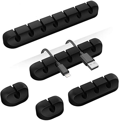 Cable Organizer Clips Cord Holder - Black Cable Holder