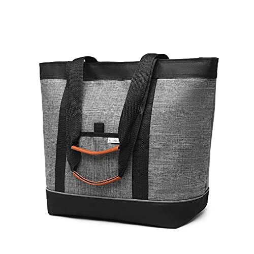 MIUKAA Large Insulated Cooler Bag Gray