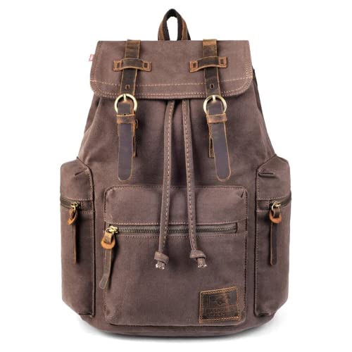 PKUVDSL Canvas Vintage Backpack