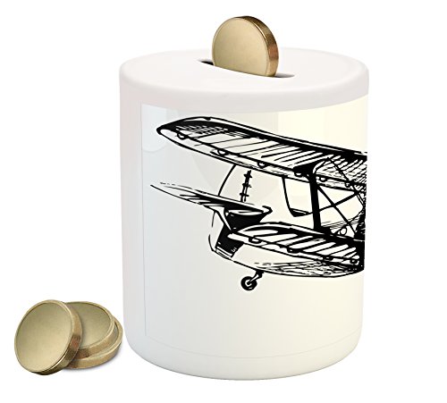 Vintage Airplane Piggy Bank