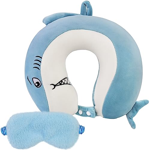 Cartoon U-Shape Memory Foam Travel Pillow for Kids