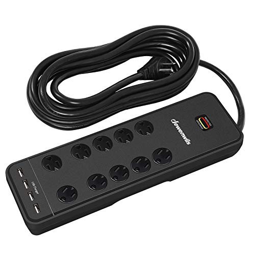 DEWENWILS 10-Outlet Surge Protector Power Strip