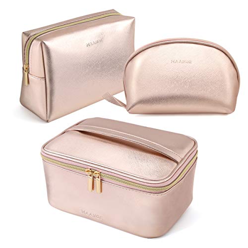 MAANGE Rose Gold Makeup Bag Set MAANGE Rose Gold Makeup Bag Set