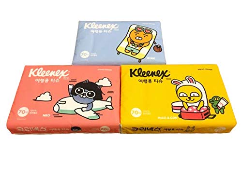 Portable Soft Pack Travel Tissues with Cute Characters