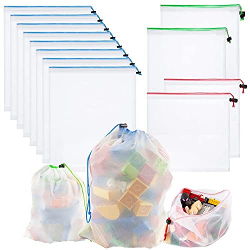 Toy Storage Mesh Bags Set of 12