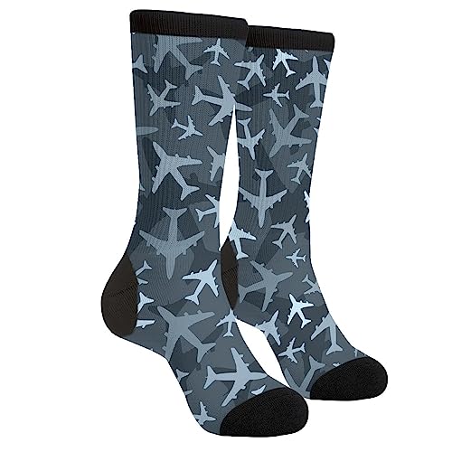 Novelty Airplane Dress Socks
