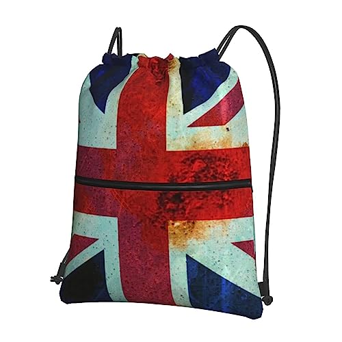 British Flag Drawstring Backpack
