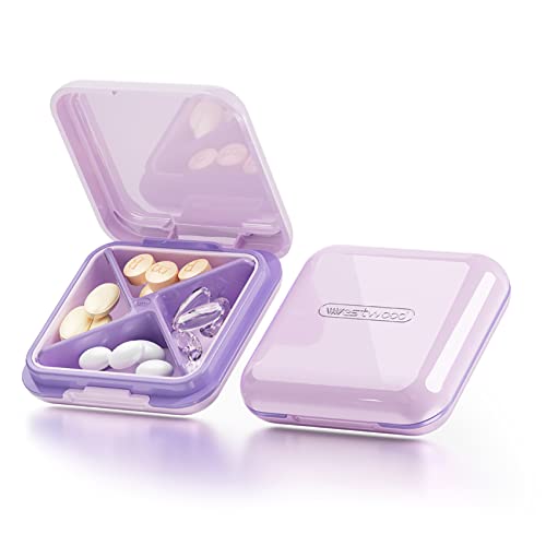 DUBSTAR Pill Case - Portable Waterproof Travel Medicine Holder