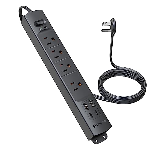 Flat Plug Power Strip USB-TROND