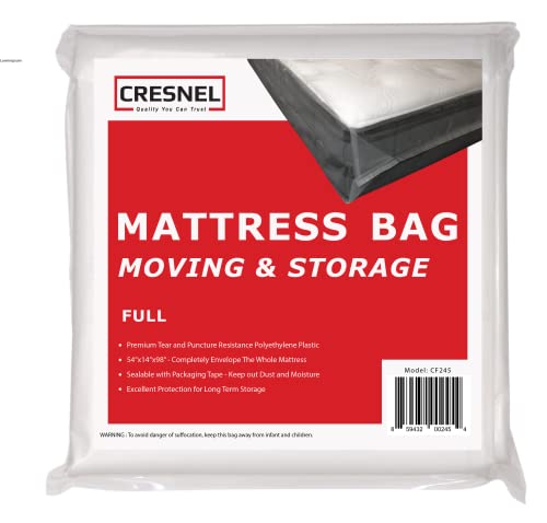 CRESNEL Mattress Bag for Moving & Long-term Storage - FULL size