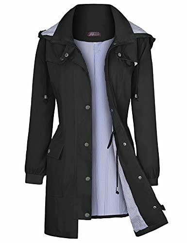 Women's Long Waterproof Travel Raincoat