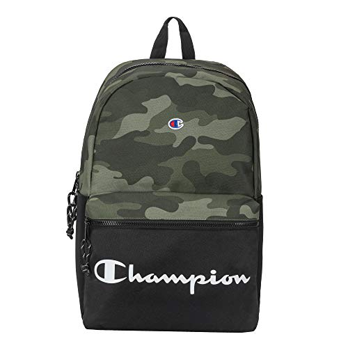 Champion Green Grid Camo Backpack