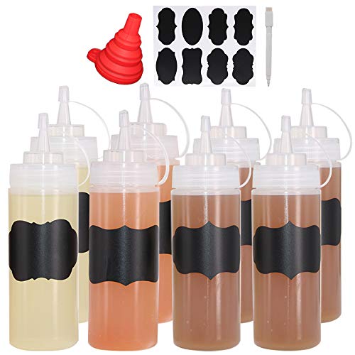 Belinlen Plastic Squeeze Condiment Bottles