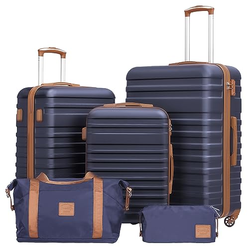 Coolife 3 Piece Luggage Set with TSA Lock Spinner Wheels