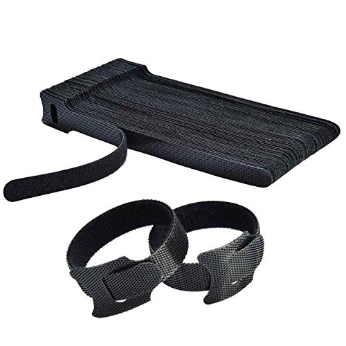 HMROPE 60PCS Fastening Cable Ties Reusable