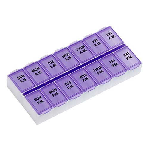Ezy Dose Weekly Pill Organizer, Purple