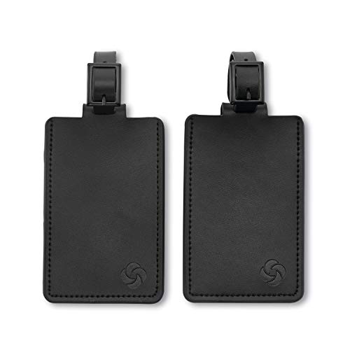 Samsonite Leather Luggage ID Tag