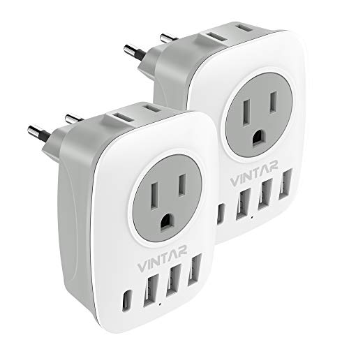 VINTAR European Travel Plug Adapter