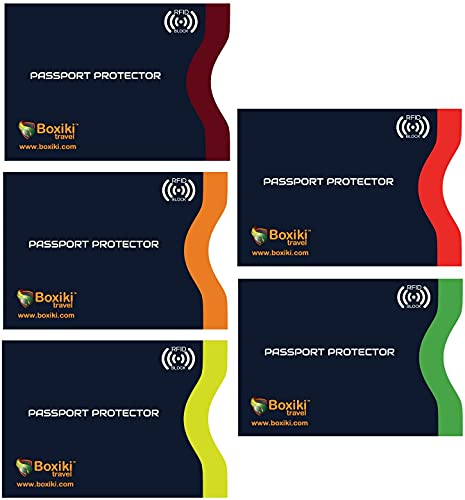 RFID Blocking Passport Sleeves with Color Coding